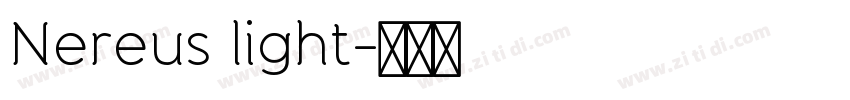 Nereus light字体转换